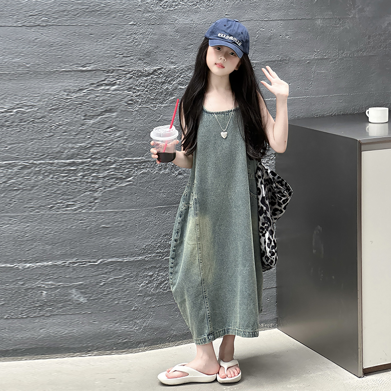 Vintage Blue เด็กหญิงคุณภาพสูง - Vintage Fashion Jeans บทวิจารณ์และราคา
