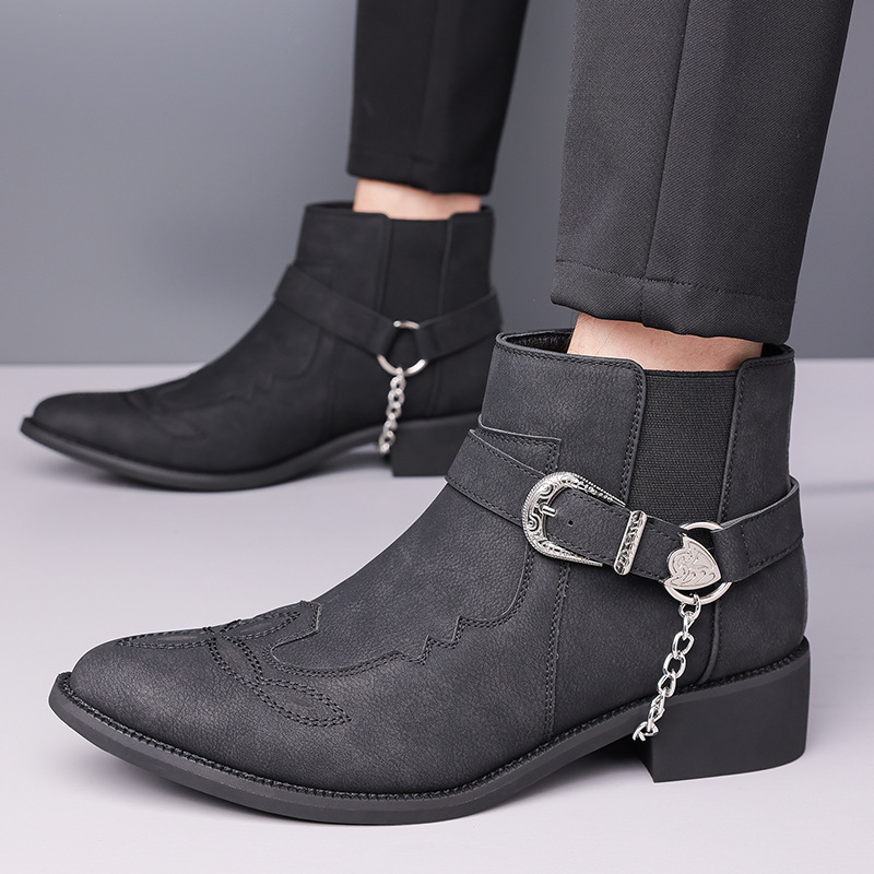 รองเท้าบูทคาวบอยวินเทจสำหรับผู - Vintage Fashion Boots บทวิจารณ์และราคา