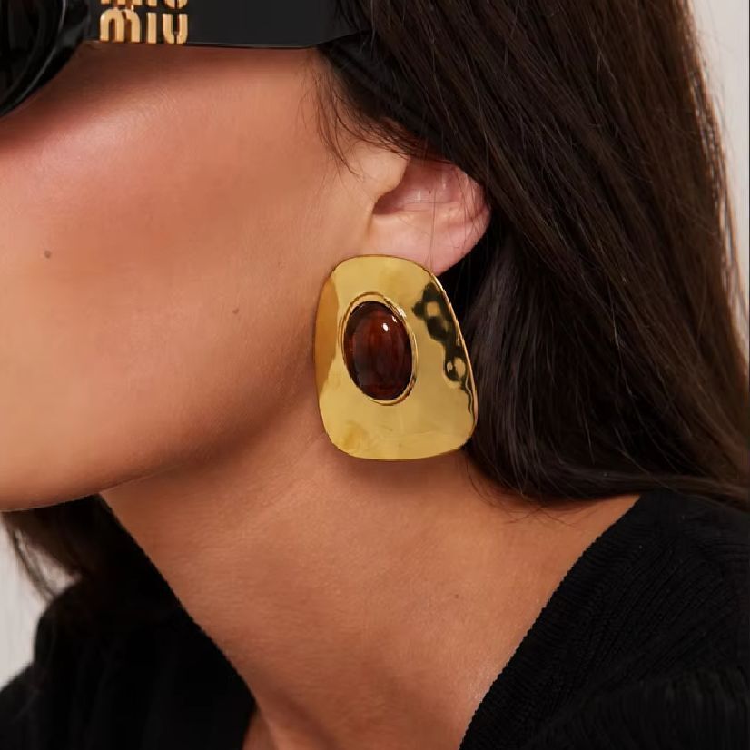 IngeSight.Z ต่างหูเรซินทรงเรขา - Z Vintage Fashion บทวิจารณ์และราคา