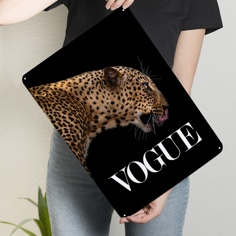 Vogue แฟชั่นโปสเตอร์ป้ายโลหะโป - Vintage Fashion Vogue บทวิจารณ์และราคา