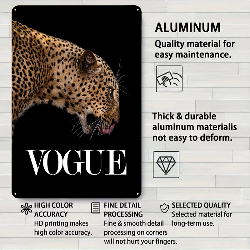 Vogue แฟชั่นโปสเตอร์ป้ายโลหะโป - Vintage Fashion Vogue บทวิจารณ์และราคา