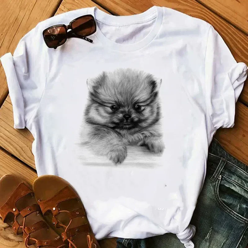 Papillon Dog เสื้อยืดแขนสั้นพิ - Tie Dye Shirt Vintage บทวิจารณ์และราคา