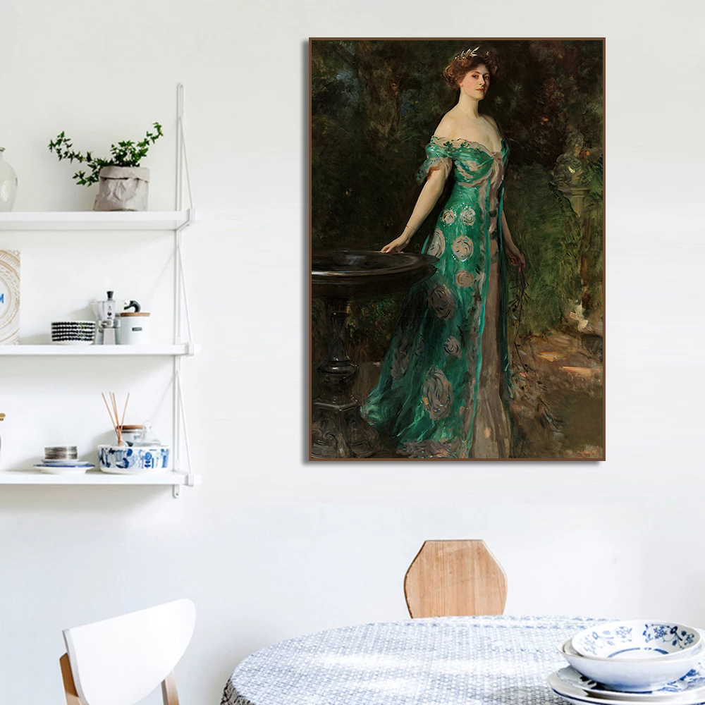 ภาพวาดบนผ้าใบไร้กรอบ 1 ชิ้น ภา - Vintage Vogue Fashion Poster บทวิจารณ์และราคา