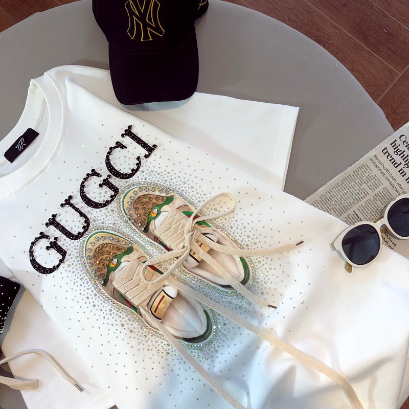 เสื้อยืดแฟชั่นฤดูร้อนใหม่ สไตล - Vintage Fashion Instagram บทวิจารณ์และราคา